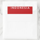 Bezeichnung der indonesischen Landesflagge Rechteckiger Aufkleber (Tasche)