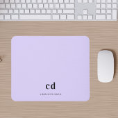 Bezeichnung der Initialen der Violettlavender Mono Mousepad