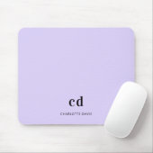 Bezeichnung der Initialen der Violettlavender Mono Mousepad (Mit Mouse)