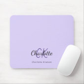 Bezeichnung der Initialen der Violettlavender Mono Mousepad (Mit Mouse)