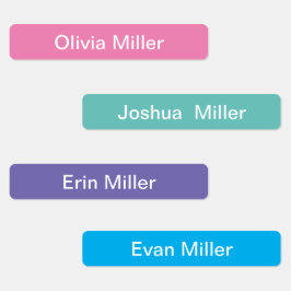 Bezeichnung der Labels für die Kindertagesstätten Etiketten