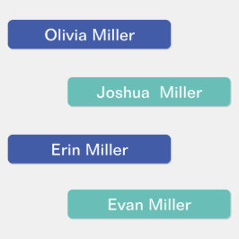 Bezeichnung der Labels für die Kindertagesstätten Etiketten