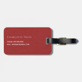 Bezeichnung der Lederstruktur Gepäckanhänger (Rückseite horizontal)