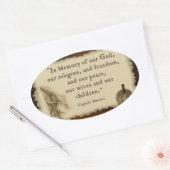 Bezeichnung der Liberty Stickers (Umschlag)