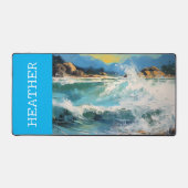 Bezeichnung der Ocean Monogram Schreibtischunterlage (Vorderseite)