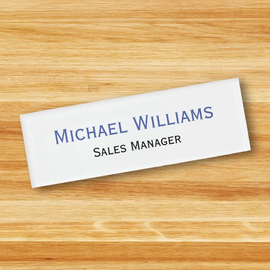 Bezeichnung der Schlichten Beruflichen Führungskra Namenschild