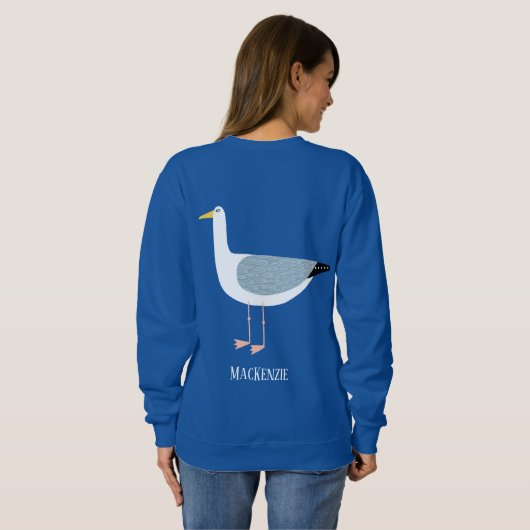 Bezeichnung der Seagull Sweatshirt (Schwarz voll)