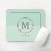Bezeichnung der Seeoam Green Custom Monogram Name Mousepad (Mit Mouse)