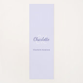 Bezeichnung der violetten Monogramm-Initialen Yogamatte (Vorderseite)