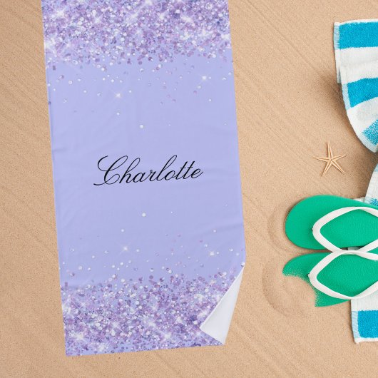 Bezeichnung der Violettlavene Strandtuch