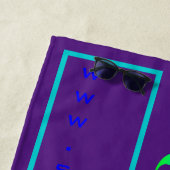 Bezeichnung der Website für den Sommertext Monogra Strandtuch (Beispiel)