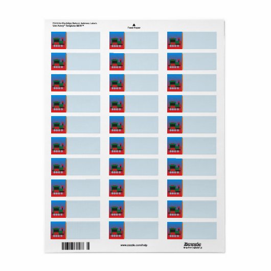 Bezeichnung der Zugadresse (Vorne)