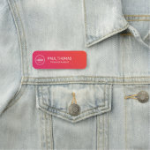 Bezeichnung des Arbeitsverhältnisses Moderner Beru Namensschild (Beispiel)