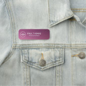 Bezeichnung des Arbeitsverhältnisses Moderner Beru Namensschild (Beispiel)