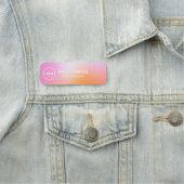 Bezeichnung des Arbeitsverhältnisses Moderner Beru Namensschild (Beispiel)