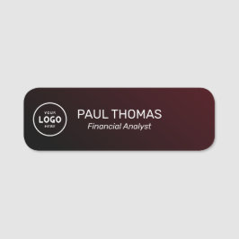 Bezeichnung des Arbeitsverhältnisses Moderner Beru Namensschild