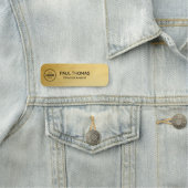 Bezeichnung des Arbeitsverhältnisses Moderner Beru Namensschild (Beispiel)