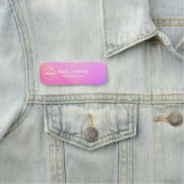 Bezeichnung des Arbeitsverhältnisses Moderner Beru Namensschild (Beispiel)