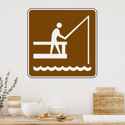 Bezeichnung des Fanggebiets Poster (Küche)