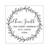 Bezeichnung des Folienkranzes Runde Rücksendeadres Gummistempel (Prägung)