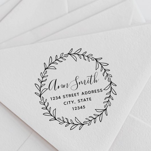 Bezeichnung des Folienkranzes Runde Rücksendeadres Gummistempel