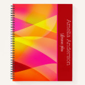 Bezeichnung des geometrischen burgundischen Lehrer Notizblock (Vorderseite)