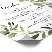 Bezeichnung des geometrischen Golden Tropical Wedd Poster (Ecke)