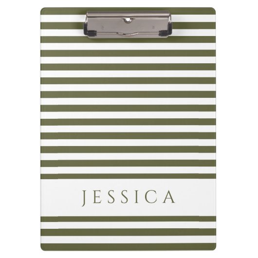 Bezeichnung des grünen und weißen Streifens Klemmbrett (Vorderseite)