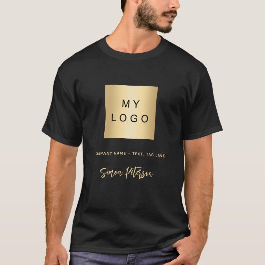 Bezeichnung des Logos für das Schwarze Gold T-Shirt (Vorderseite)