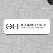 Bezeichnung des Logos Namensschild