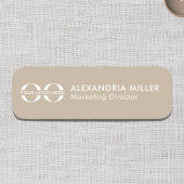 Bezeichnung des Logos Namensschild