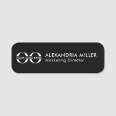 Bezeichnung des Logos Namensschild (Vorderseite)