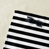 Bezeichnung des modernen Musters schwarz-weiß Stre Strandtuch (Beispiel)