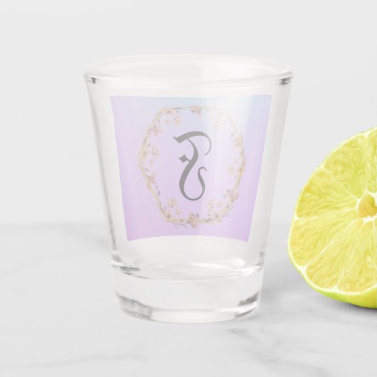 Bezeichnung des Monogramms Schnapsglas (Rückseite)