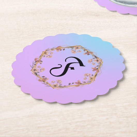 Bezeichnung des Monogramms Untersetzer (angewinkelt)