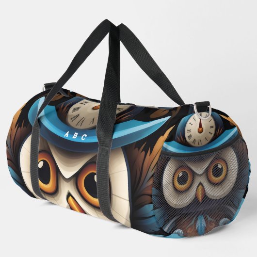 Bezeichnung des Owels Duffle Bag (Rechte Ecke)