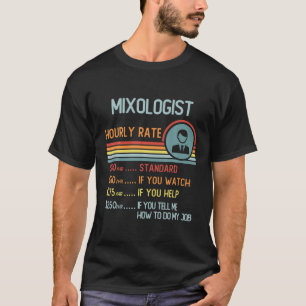 Bezeichnung des Puls-Retro-Jobs eines Mixologen T-Shirt
