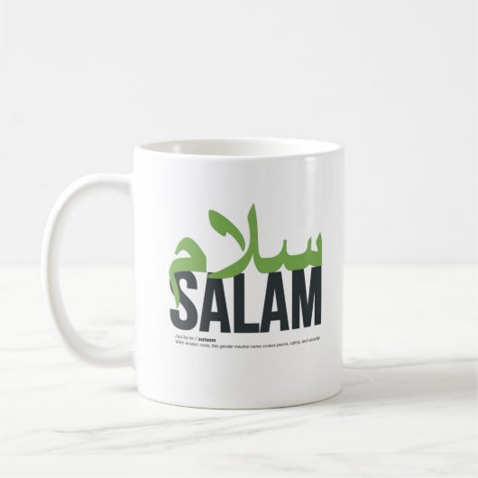 Bezeichnung des Salam Kaffeetasse (Links)
