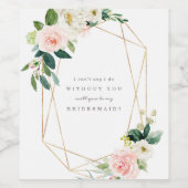 Bezeichnung des Vorschlags für ein geometrisches F Weinetikett (Einzelnes Label)