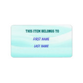 Bezeichnung "dieses Element gehört" Adressaufkleber (Vorne)