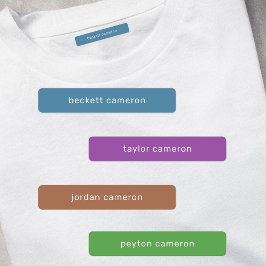 Bezeichnung Eisen auf Coolen Bekleidungsetiketten Etiketten