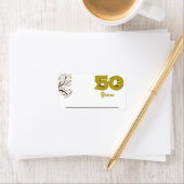 Bezeichnung für 50 Jahre Adressaufkleber (Insitu)