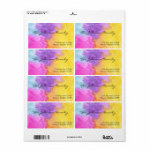 Bezeichnung für Aquarellfarben (Vorne)