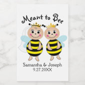 Bezeichnung für das Brautparty-Getränkeetikett Weinetikett (Einzelnes Label)