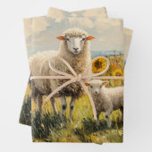 Bezeichnung für das Feld "Schaf- und Lammsonnenblu Geschenkpapier Set (Beispiel)