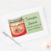 Bezeichnung für die Konservierung von Tomaten Rechteckiger Aufkleber (Umschlag)