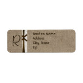 Bezeichnung für die Rustikale Burlap- und Spitzen- (Vorne)