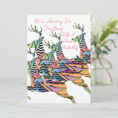 Bezeichnung für die Weihnachtssalon Feiertagskarte (Stehend Vorderseite)