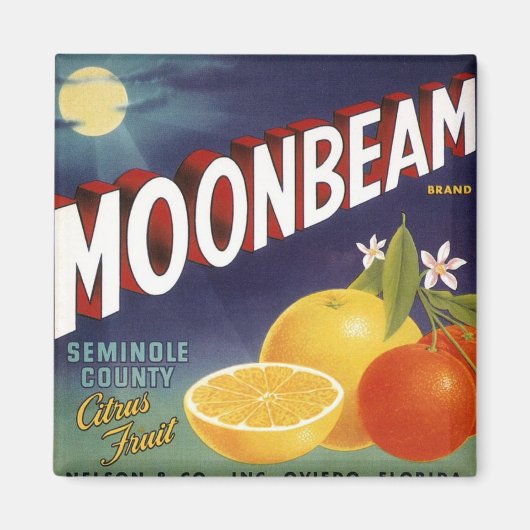 Bezeichnung für die Zitruskiste Moonbeam Citrus Magnet (Vorne)