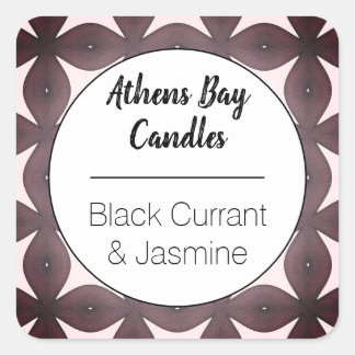 Bezeichnung für ein geometrisches, schwarzes und w quadratischer aufkleber